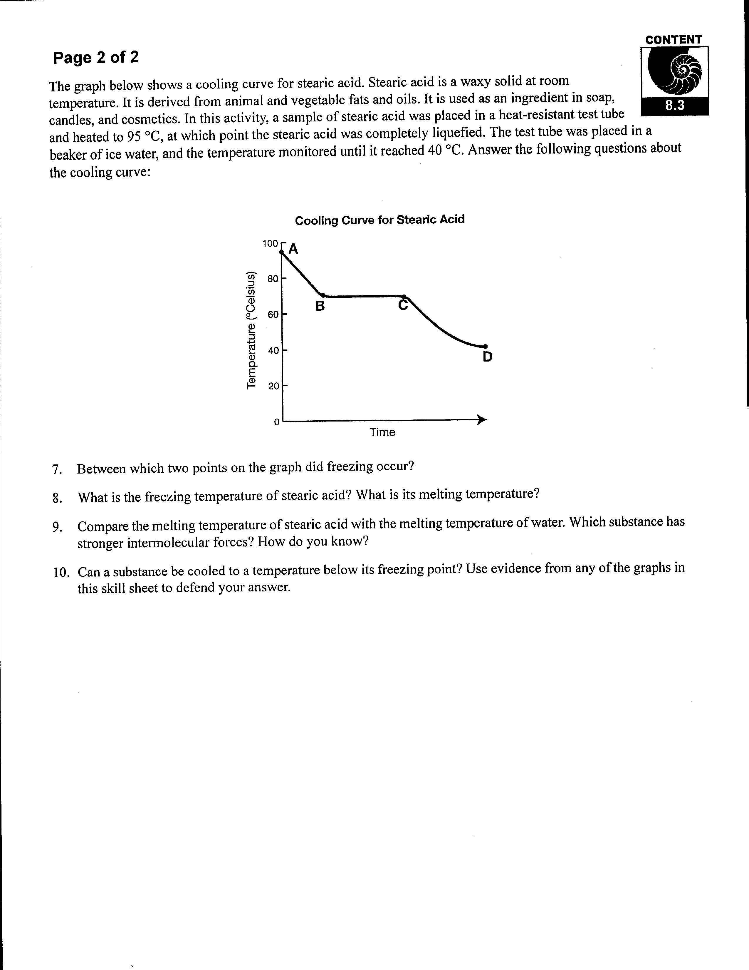 RS Heating: Heating And Cooling Curves Worksheet Intended For Heating Curve Worksheet Answers